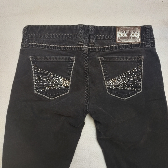 Express Black Embellished Women's Jeans - Picture 1 of 15